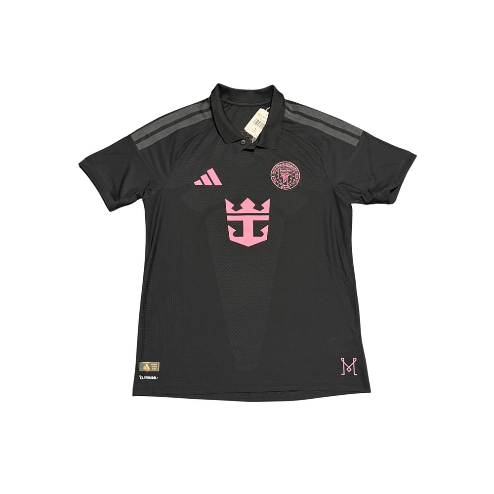 Adidas Inter Miami CF 2024 Away Authentic Messi 10 Jersey Black Pink Mens L $180